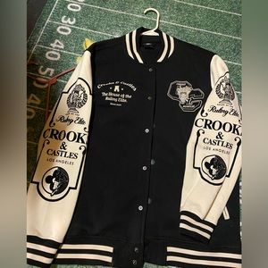 Crooks and castles varsity jacket